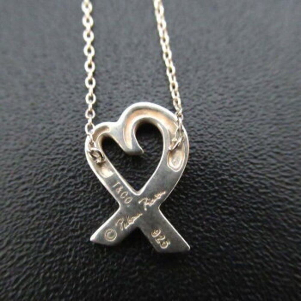 Tiffany Co Paloma Picasso Loving Heart Necklace SV Silver Luxs - Picture 2 of 6